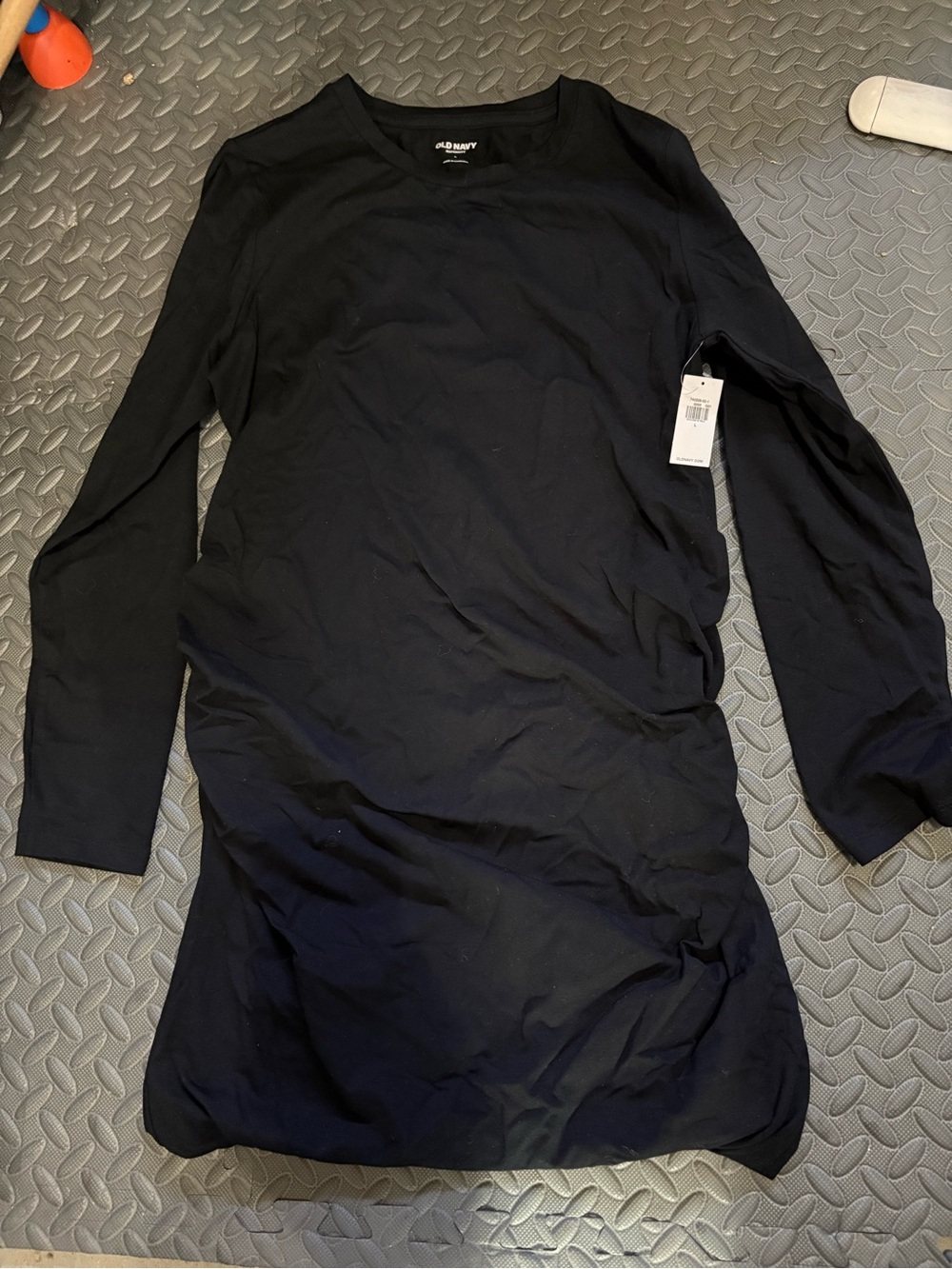 Old Navy Black Long Sleeve Maternity Dress